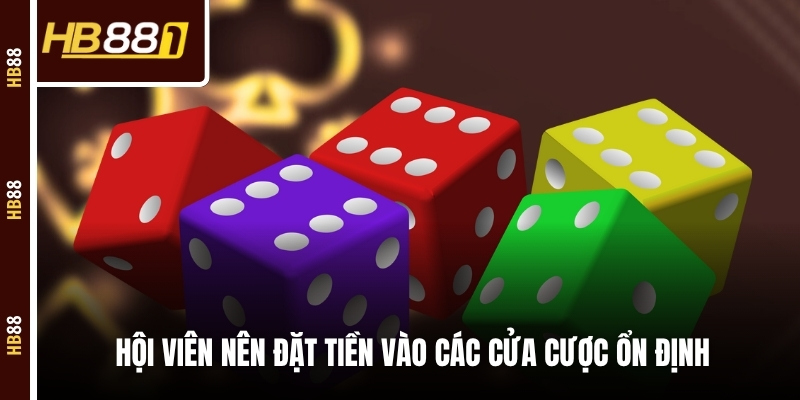 Hội viên nên đặt tiền vào các cửa cược ổn định Hội viên nên đặt tiền vào các cửa cược ổn định