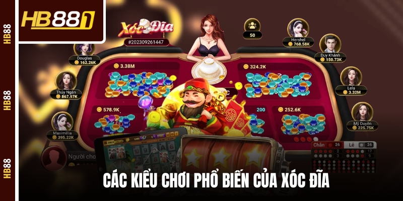 xoc dia do den kieu choi Các kiểu chơi phổ biến của Xóc Đĩa